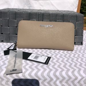 Karl Lagerfeld tan wallet NWT